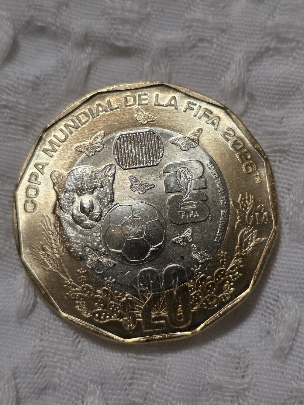 Commemorative FIFA 2026 Soccer Coin - Gold & Silver Tone